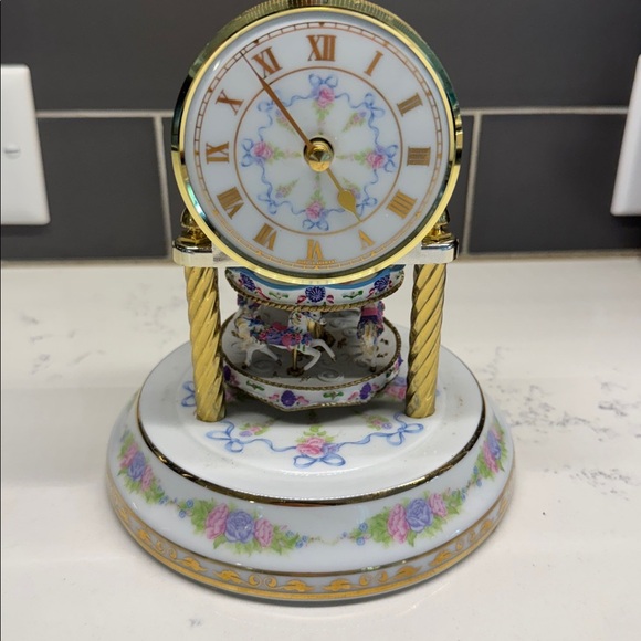 Franklin Mint Other - Vtg 1989 Franklin Mint Clock,Fine Porcelain The Birds&Flowers of Orient Express